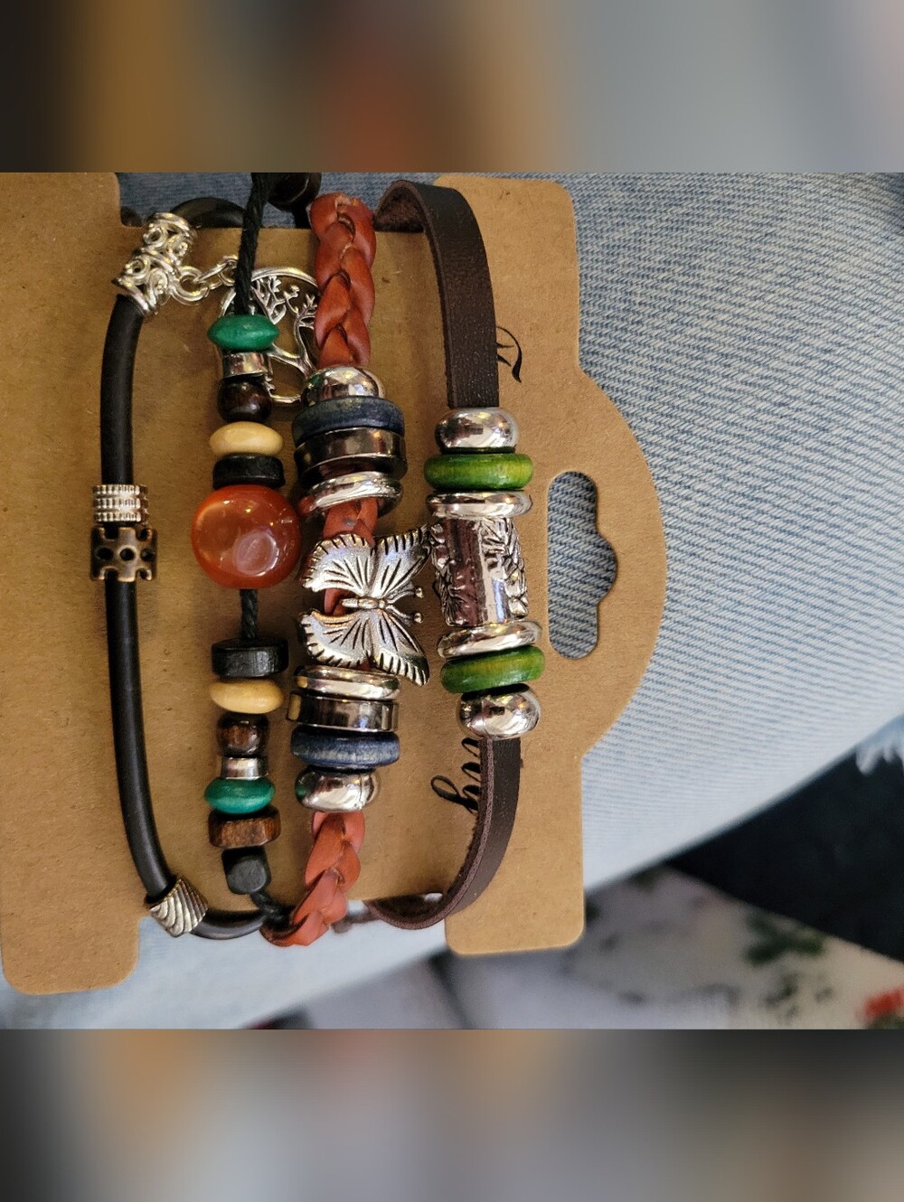 Beautiful Layered Boho 3 Strand Beaded Bracelet - NWT!